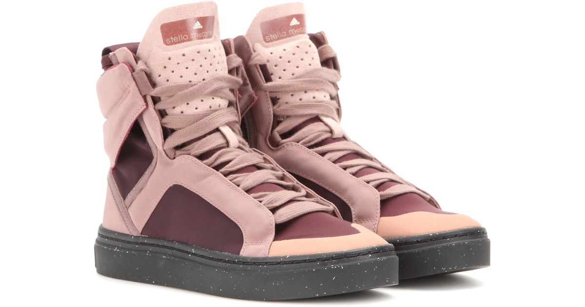 adidas By Stella McCartney Asimina High-top Sneakers in Pink | Lyst