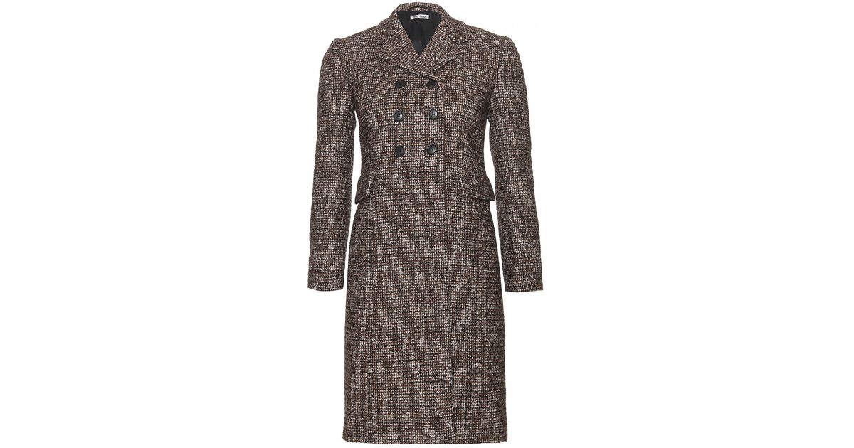 miu miu double breasted coat