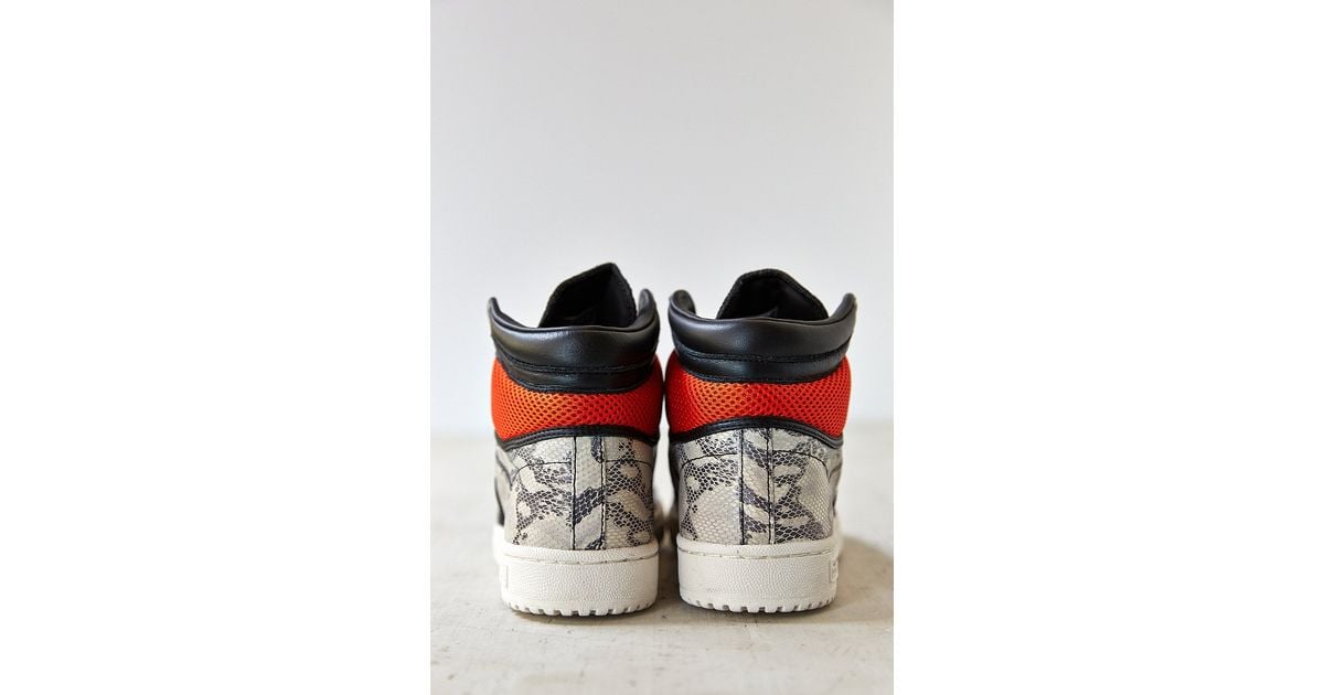 adidas Originals Top Ten Hi Premium Snake Sneaker in Black for Men Lyst