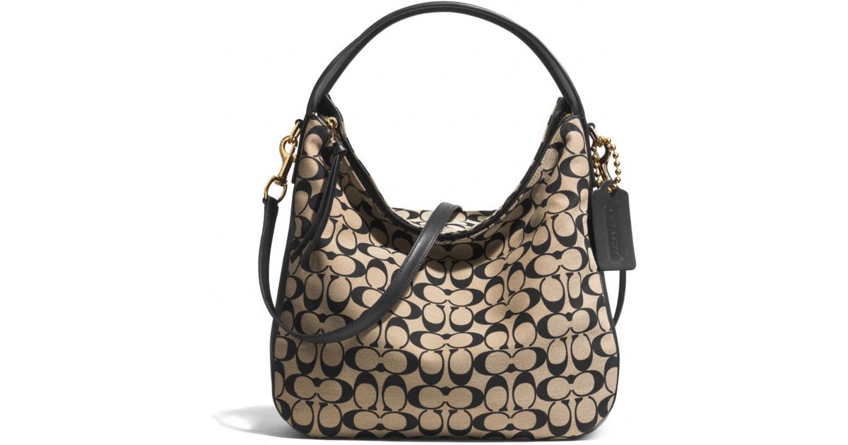 COACH Bleecker Sullivan Hobo Bag in Signature Fabric in Pink