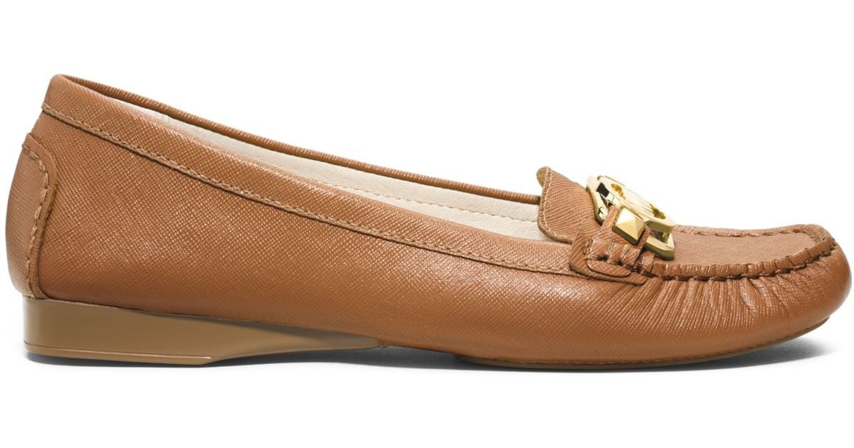 michael kors loafers brown