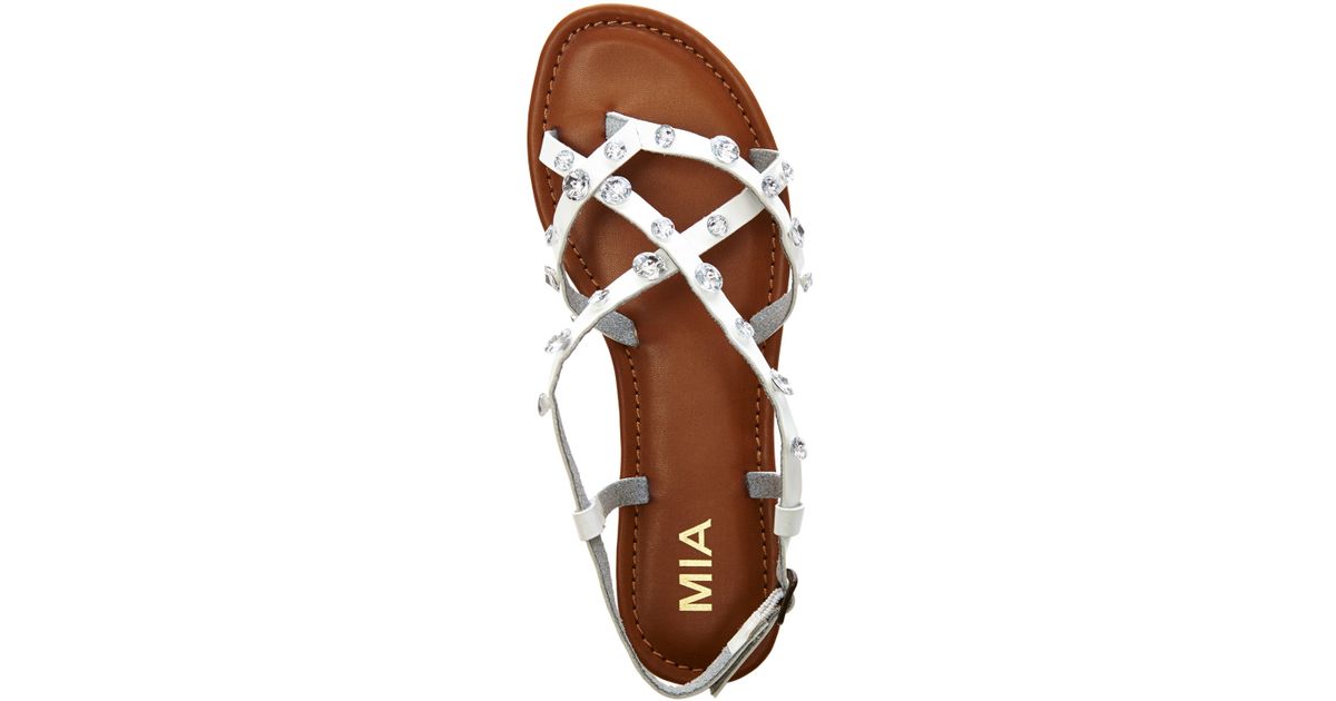 white mia sandals
