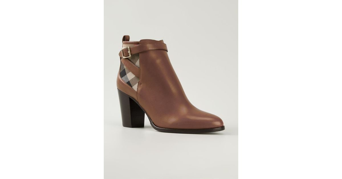 Burberry 'House' Check Ankle Boots in 