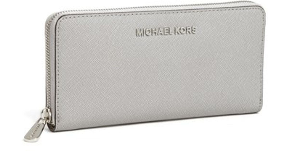 michael kors pearl grey wallet