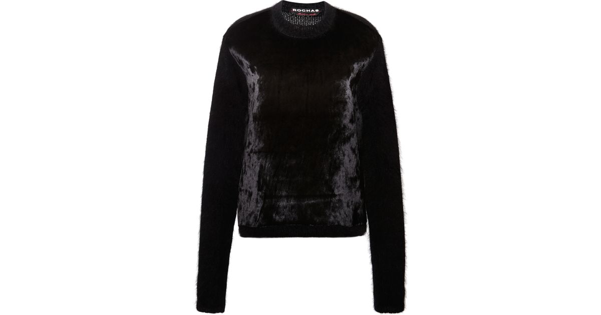black velvet sweater