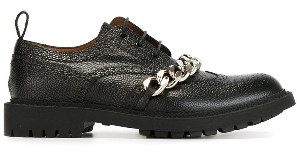 Givenchy Chain Detail Brogues in Black 