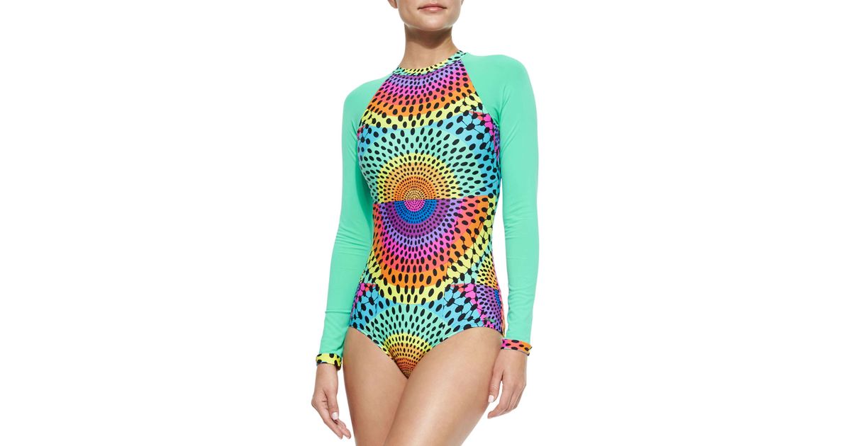 mara hoffman long sleeve swimsuit