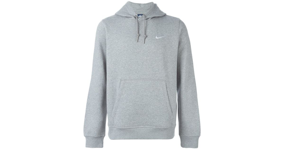 Nike 'club Hoody' Sweatshirt in Gray for Men | Lyst
