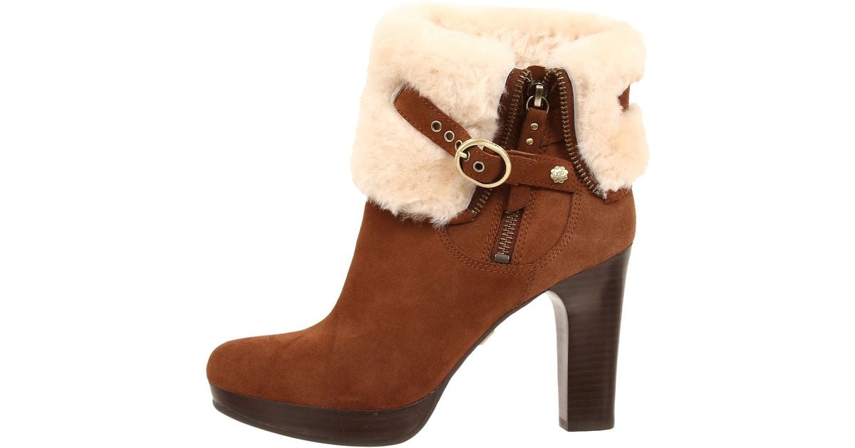 Shearling Buckle Ankle Boots 