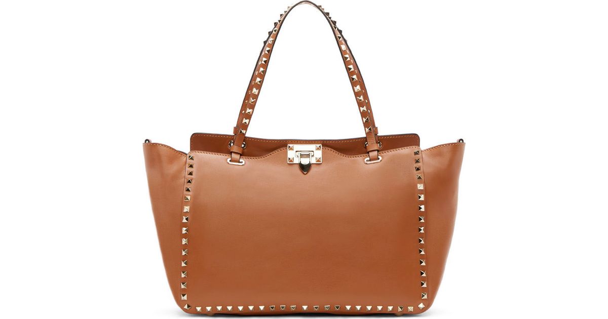 valentino studded tote bag