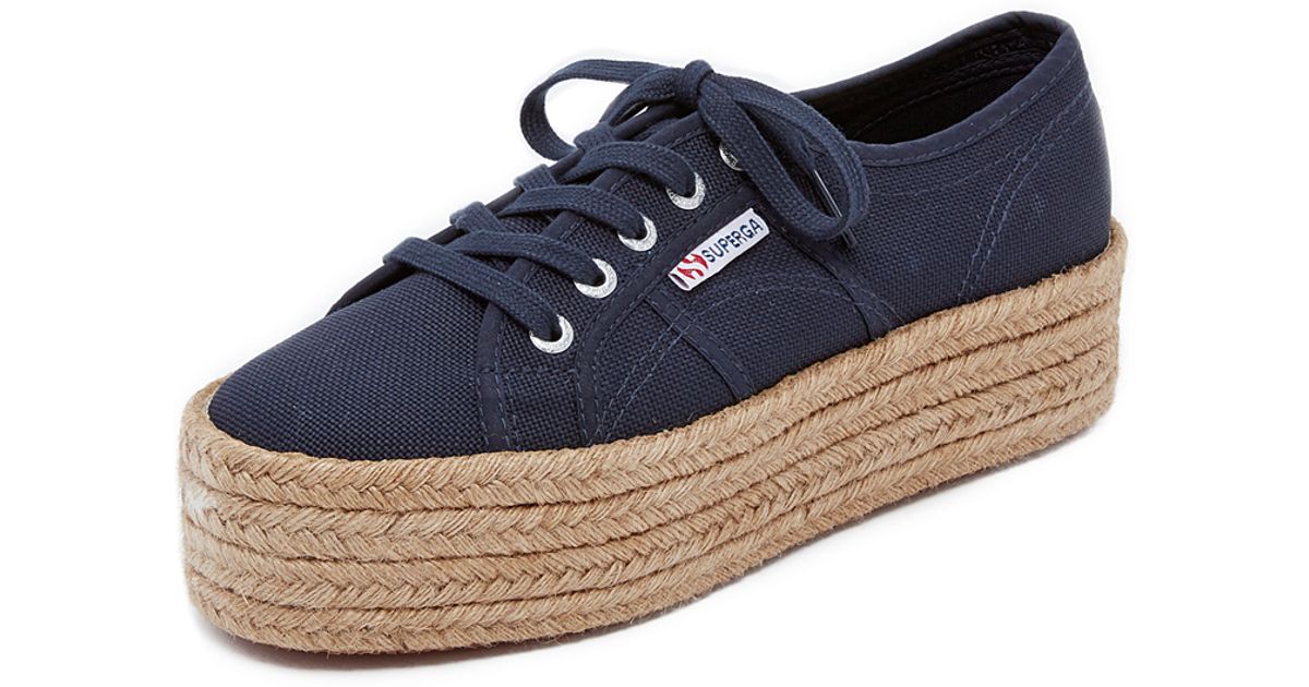 superga espadrille flatform