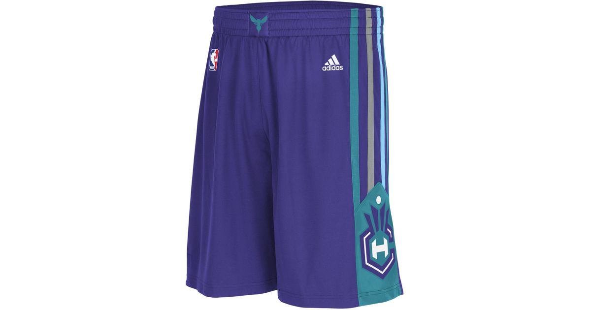 charlotte hornets purple shorts