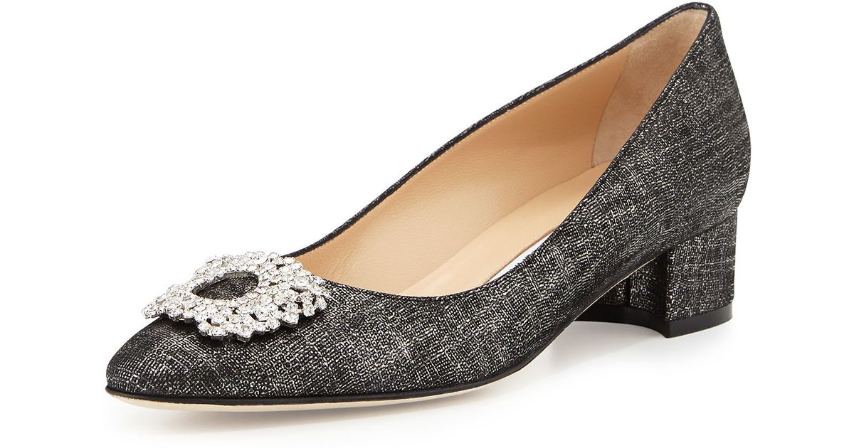 manolo blahnik low heels