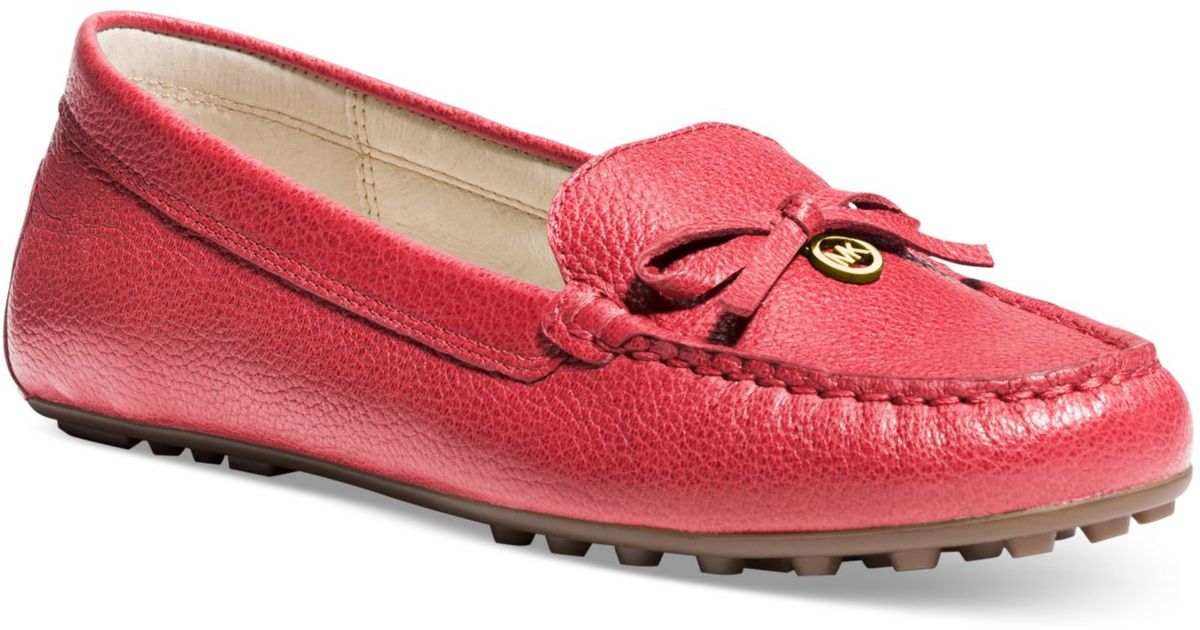michael kors flats red