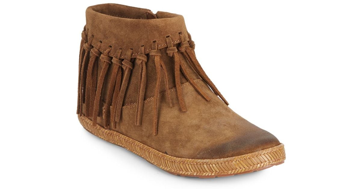 ugg ankle boots with fringe