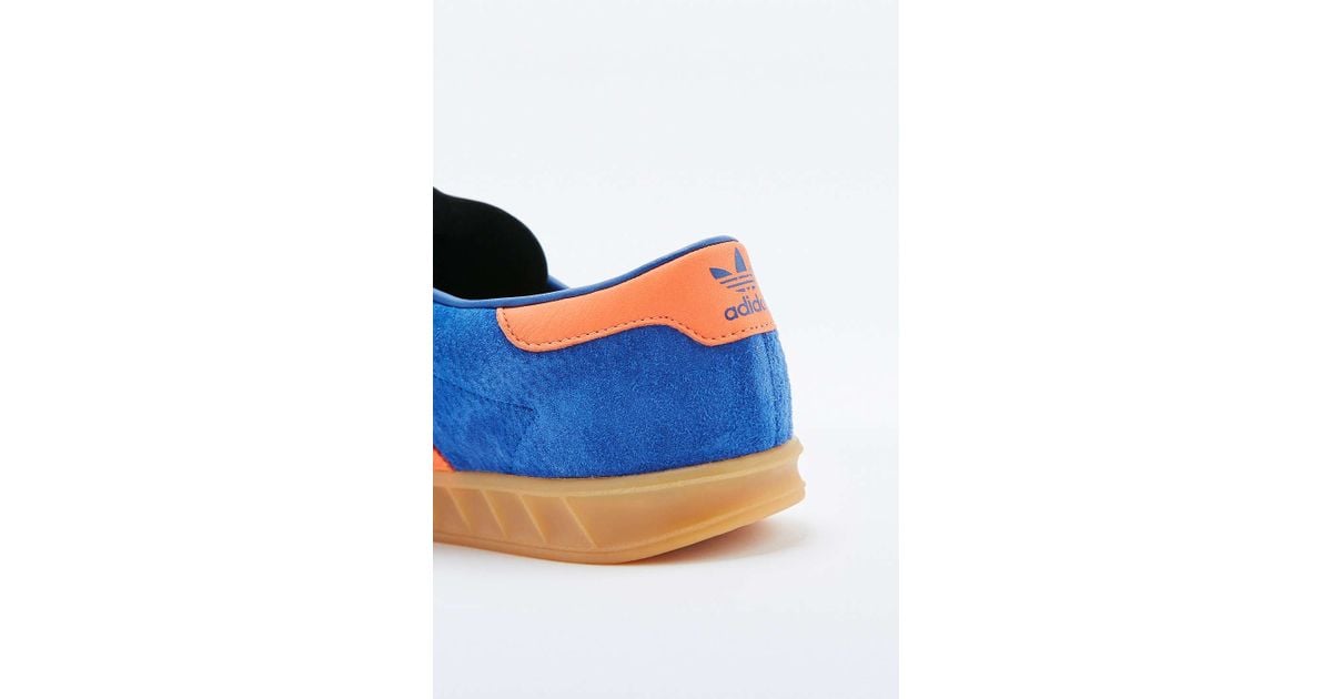 adidas hamburg trainers blue and orange