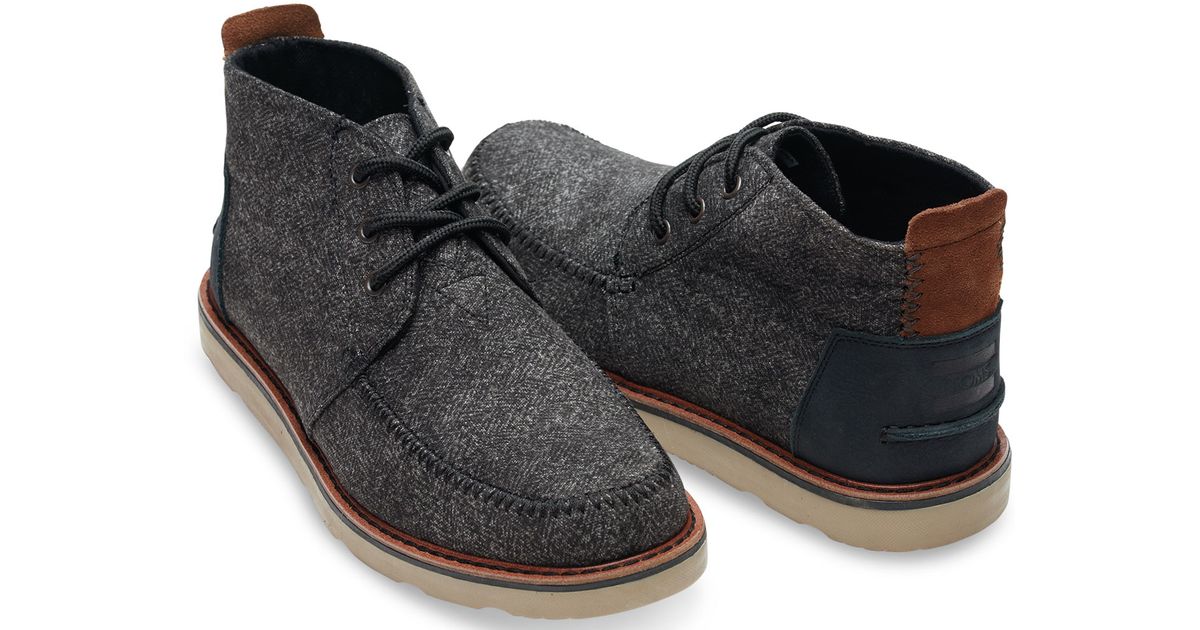 toms leather boots mens