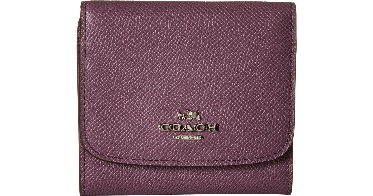 coach purple wallet