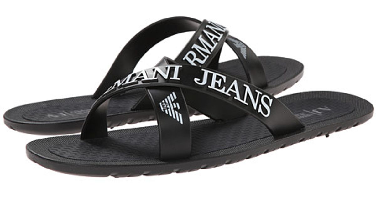 armani jeans slippers