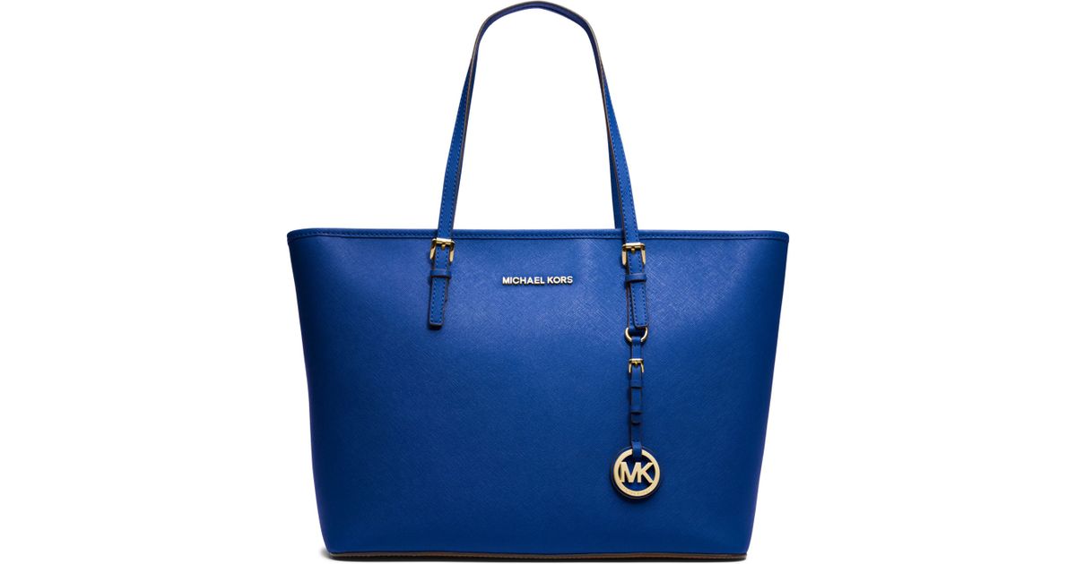 Top 100+ imagen michael kors electric blue purse
