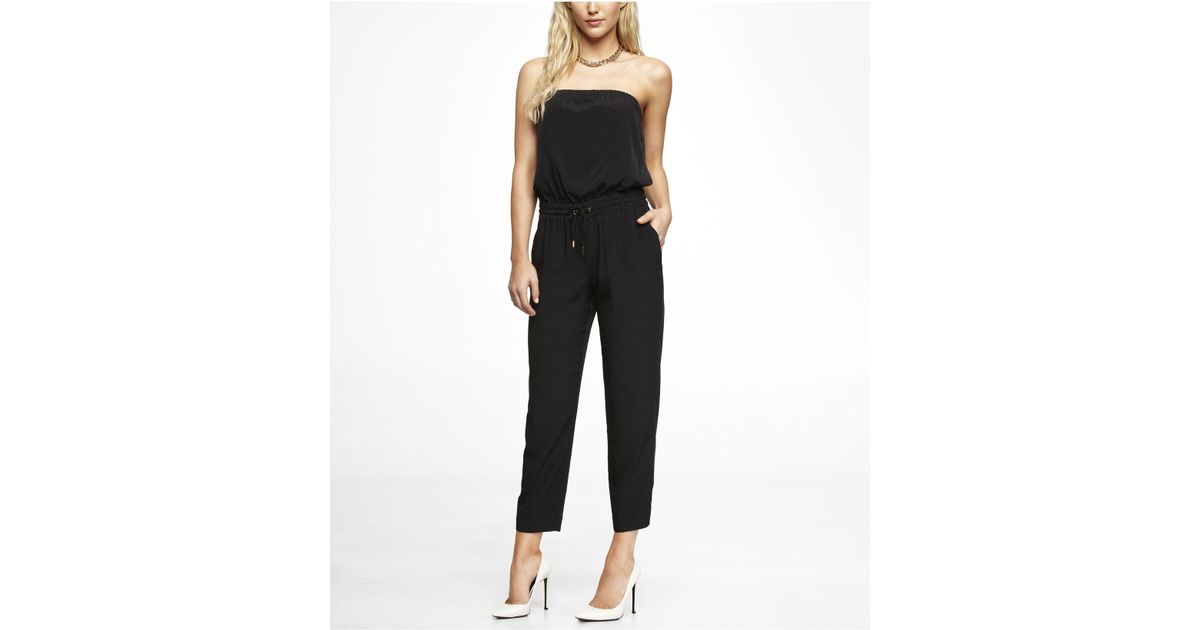 strapless pant jumpsuit