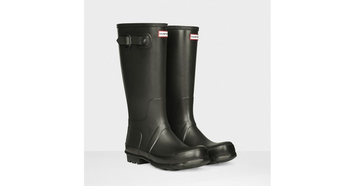 hunter men's original tall boot dark olive