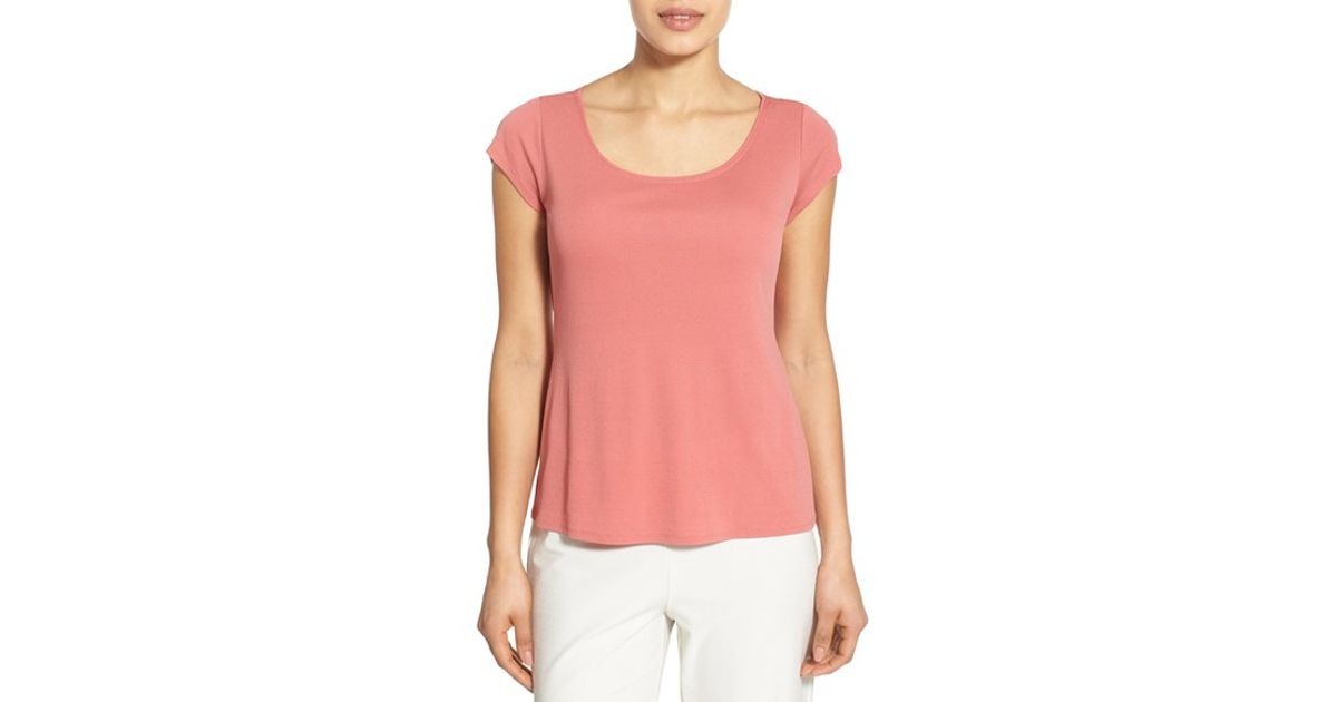 eileen fisher silk tee