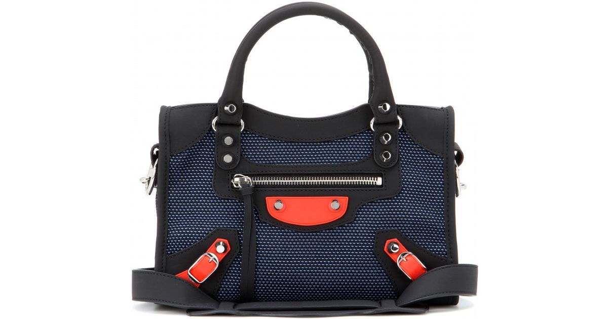 balenciaga mini city blue