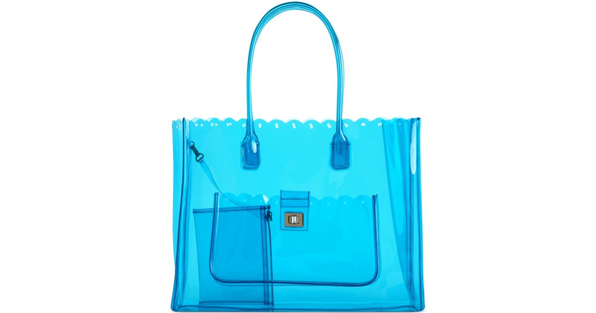 Lyst Juicy Couture Silverlake Clear Beach Tote In Blue