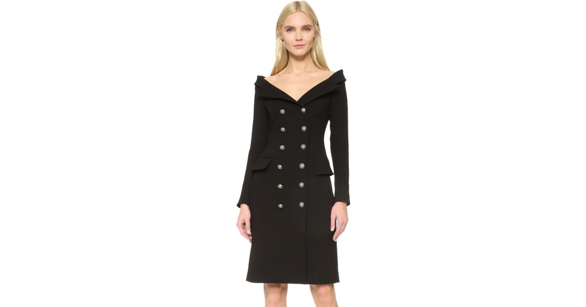 off shoulder jacket dress