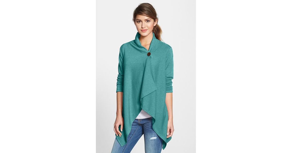 one button wrap cardigan