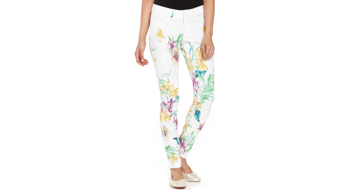 white floral leggings