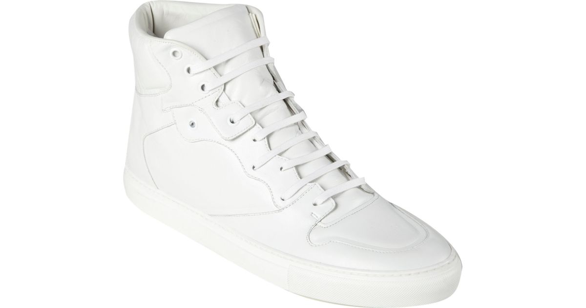 white balenciaga high tops