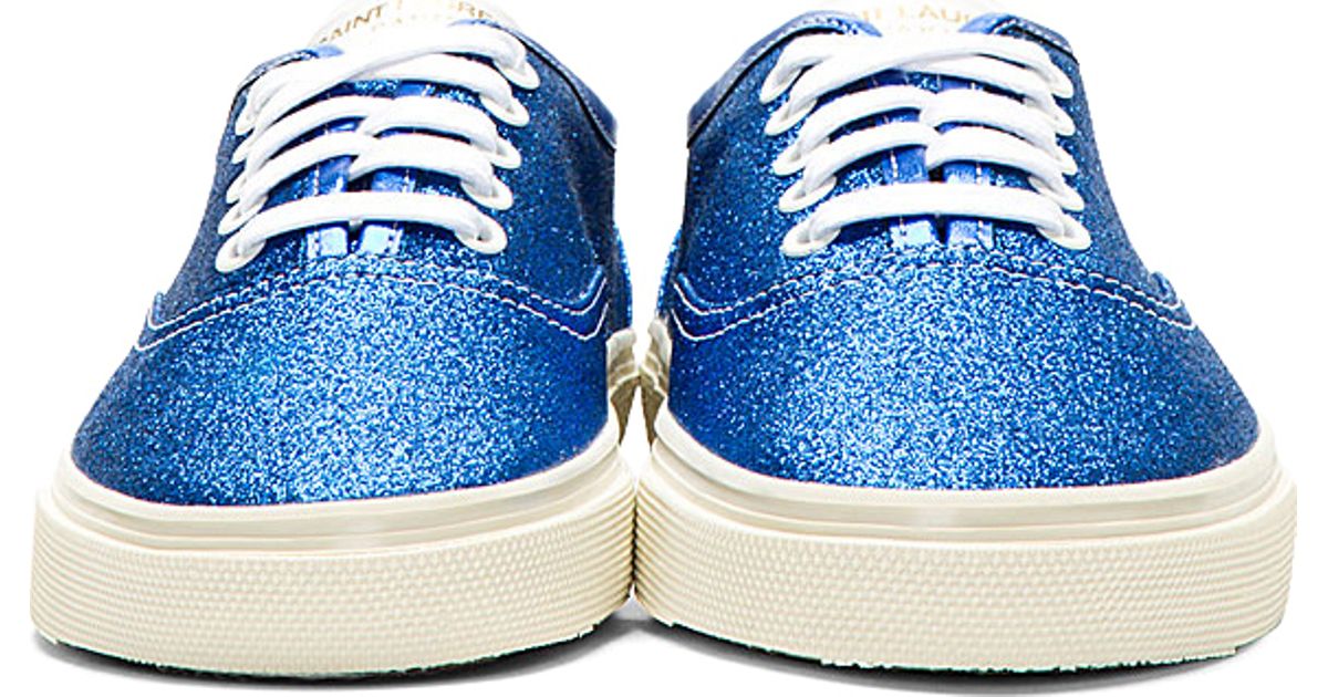 blue sparkle sneakers