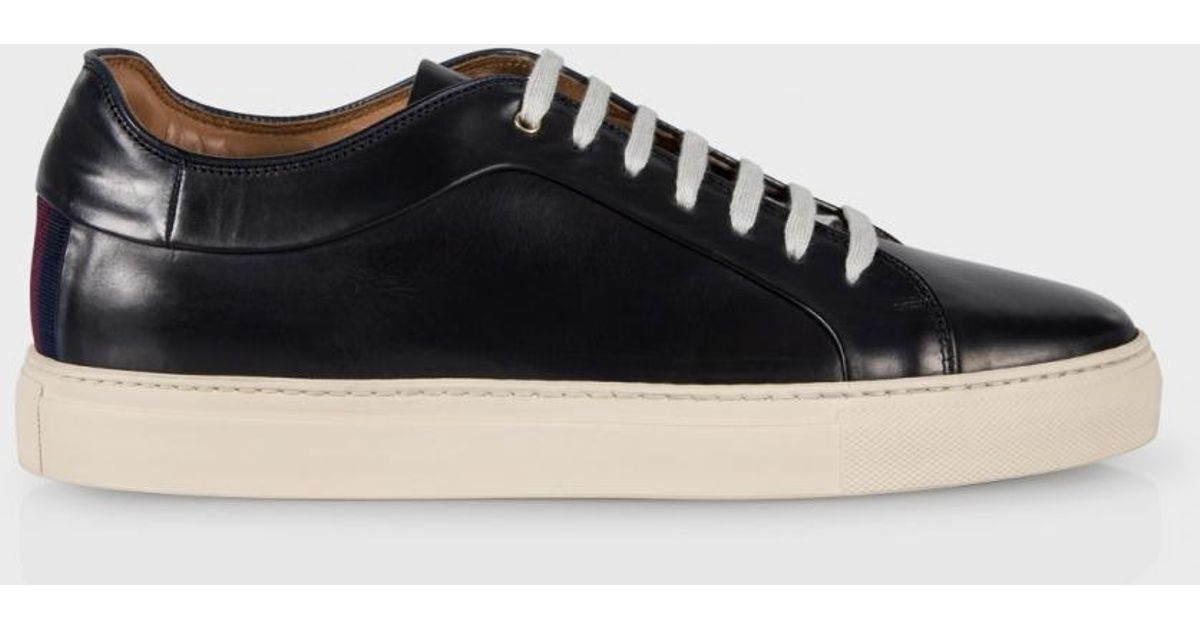 Paul Smith Nastro Leather Sneakers in Blue for Men - Lyst