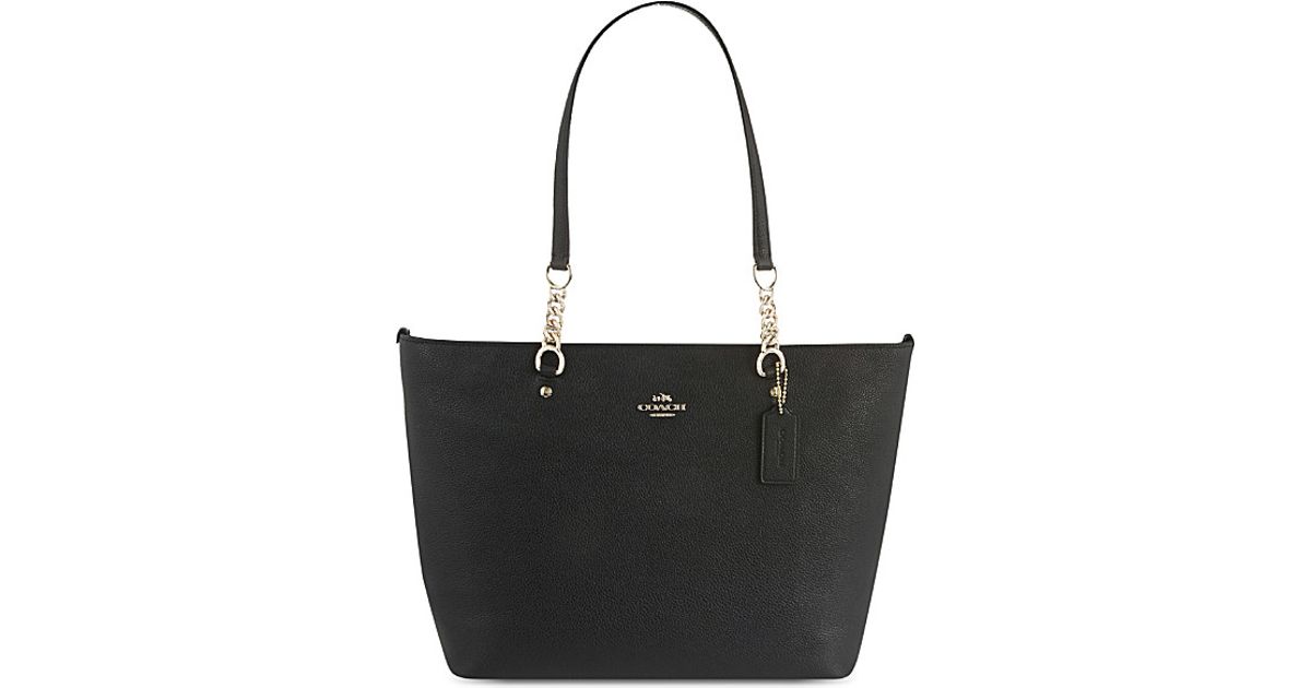 womens black shopper bag