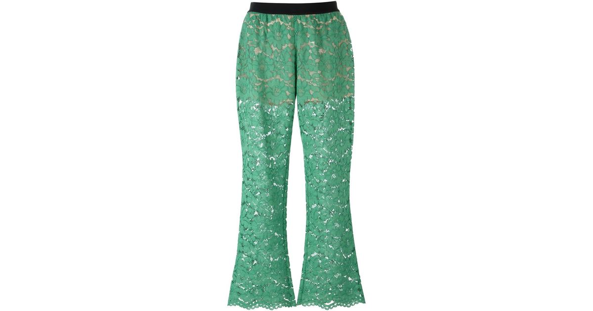 Green lace pants Clearance