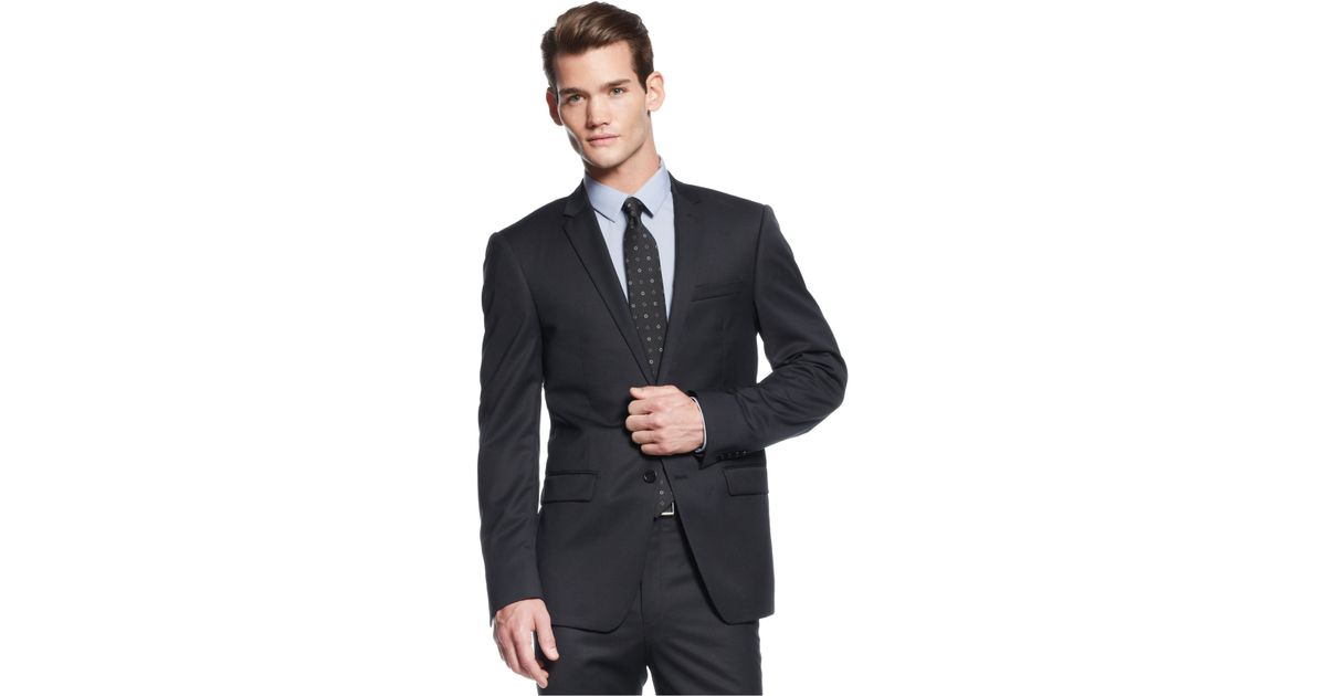 dkny slim fit suit