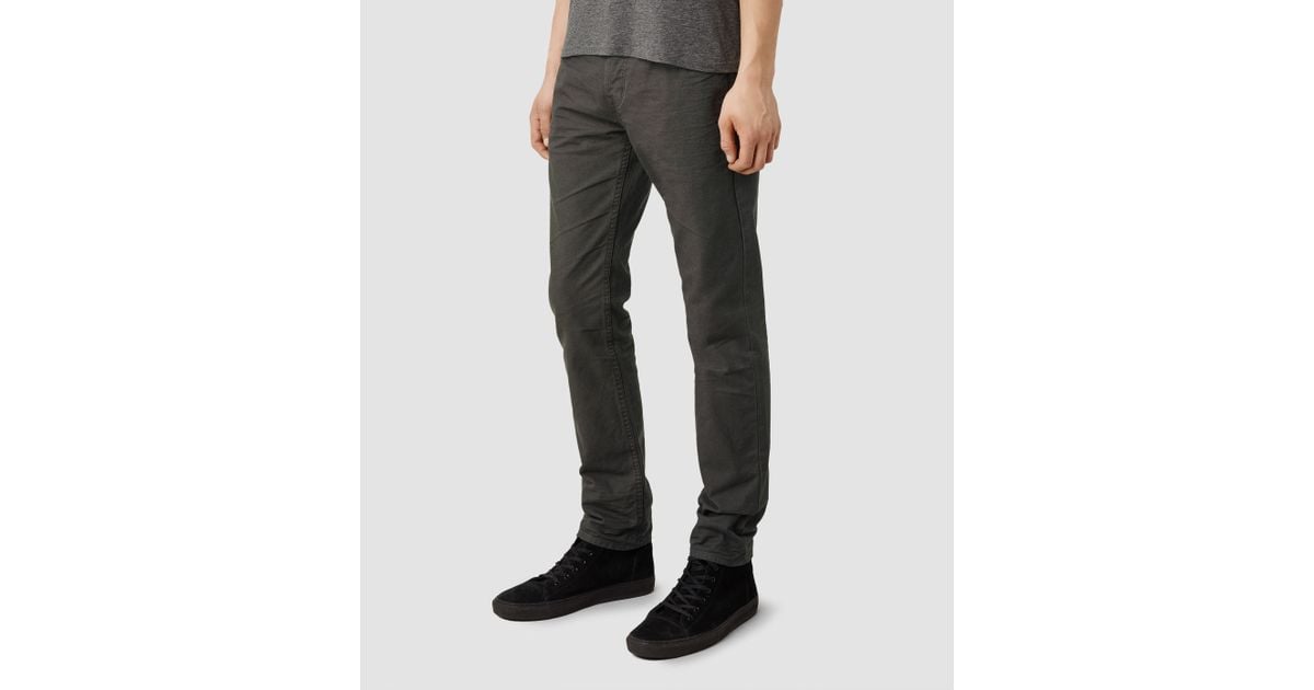 AllSaints Sodium Iggy Jeans in Dark Khaki (Natural) for Men - Lyst