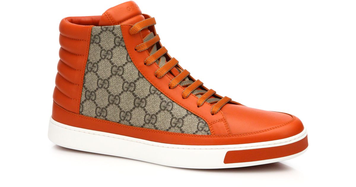 gucci sneakers orange