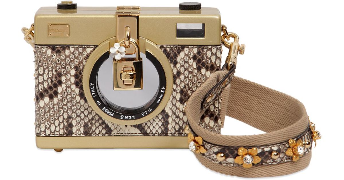 dolce and gabbana python bag