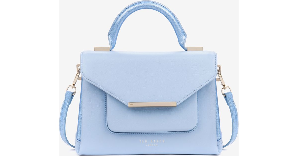 Ted Baker Mariza Crosshatch Lady Bag in Blue | Lyst