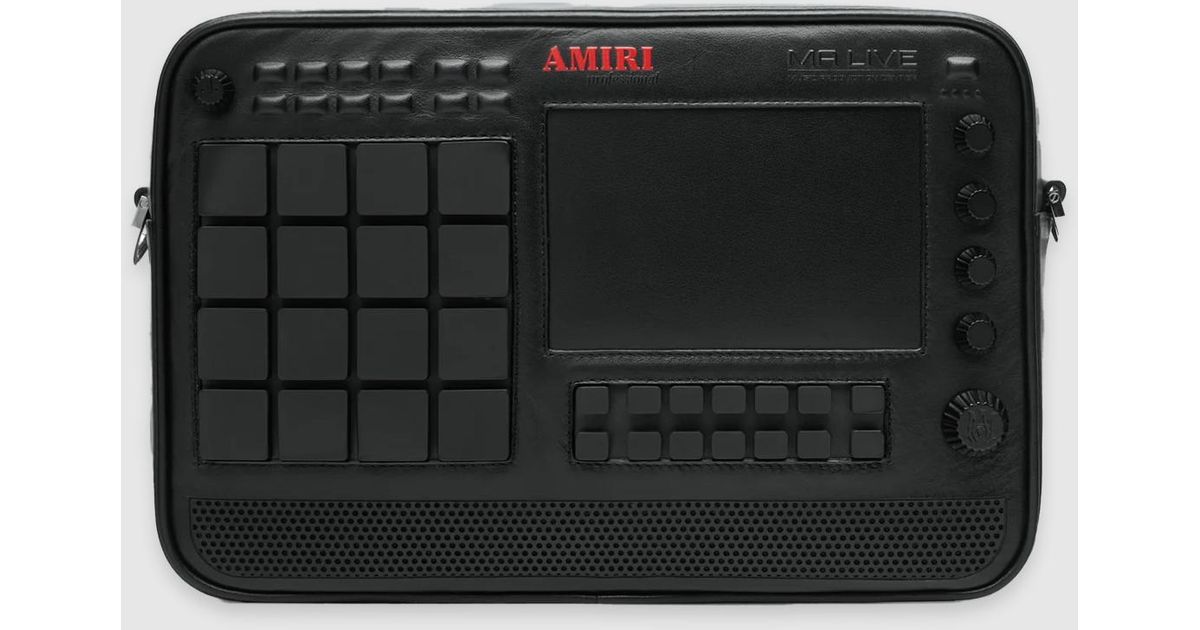 Amiri Drum Machine Bag in Black for Men Lyst