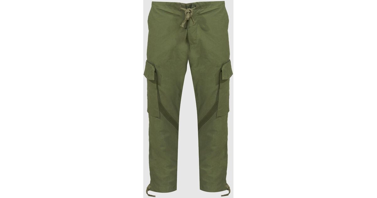 Greg Lauren Trouser Cargo Pant in Green for Men | Lyst