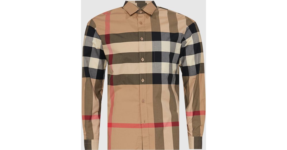 Burberry Button Down Shirt for Men | Lyst