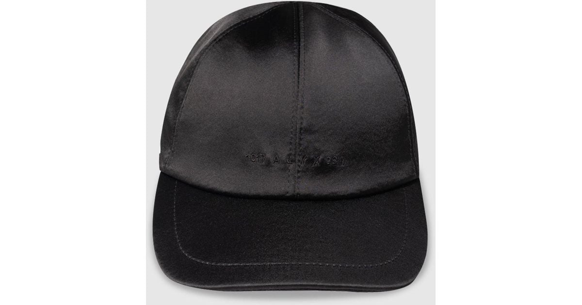1017 ALYX 9SM Satin Logo Buckle Hat in Black for Men | Lyst