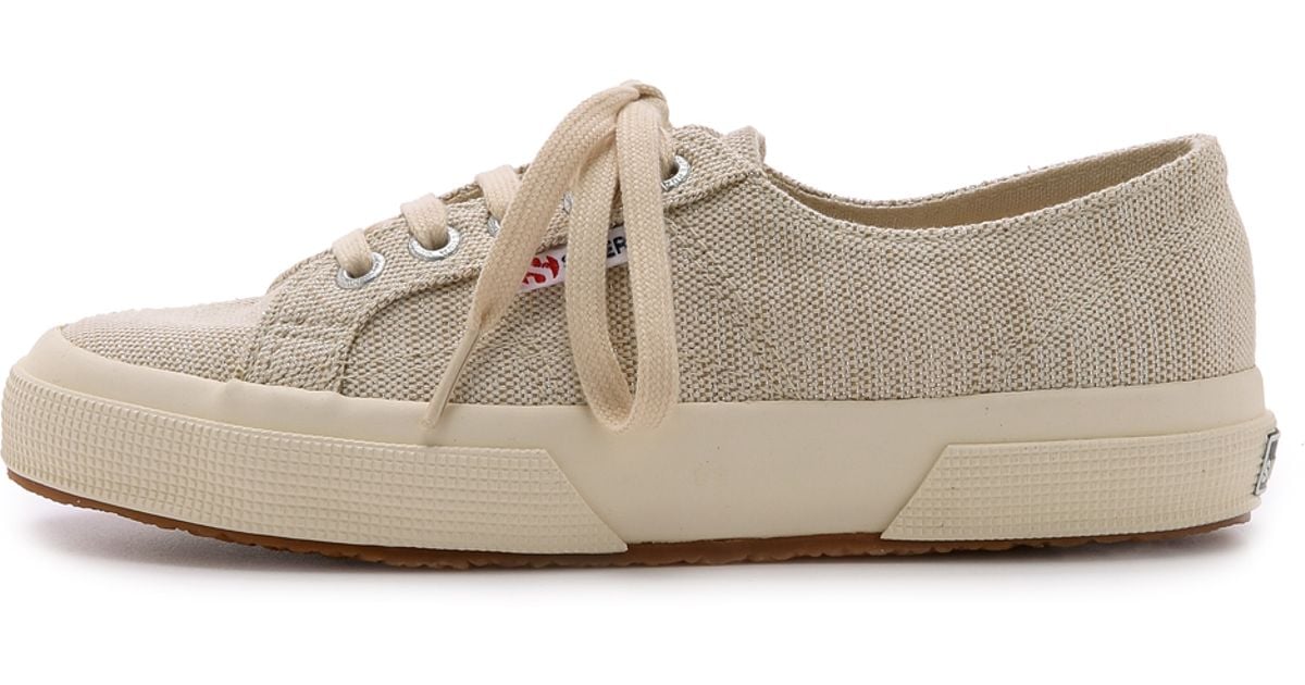 superga linen slip on