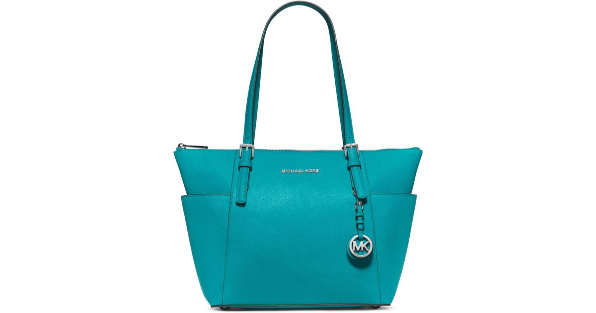 michael kors jet set top-zip saffiano tote