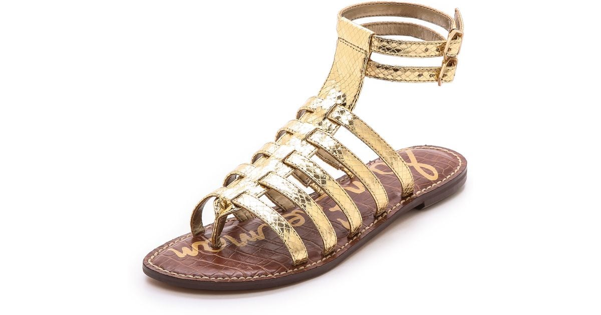 sam edelman gold gladiator sandals