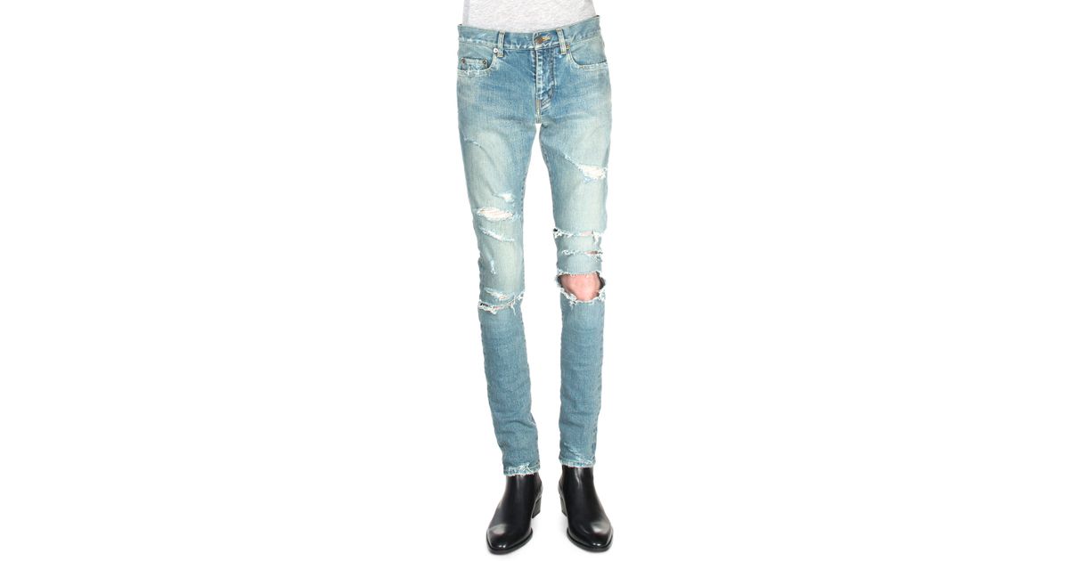 saint laurent denim pants
